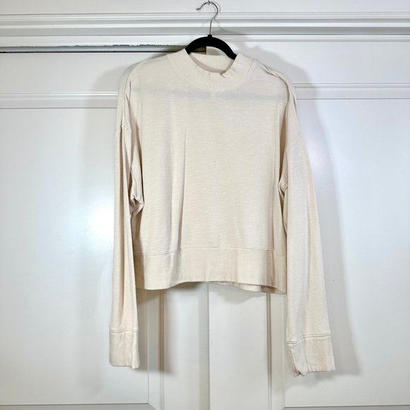 Fabletics Luna Cream Mock neck Long-Sleeve Pullover XXL - Picture 4 of 8